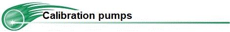 calibration pumps